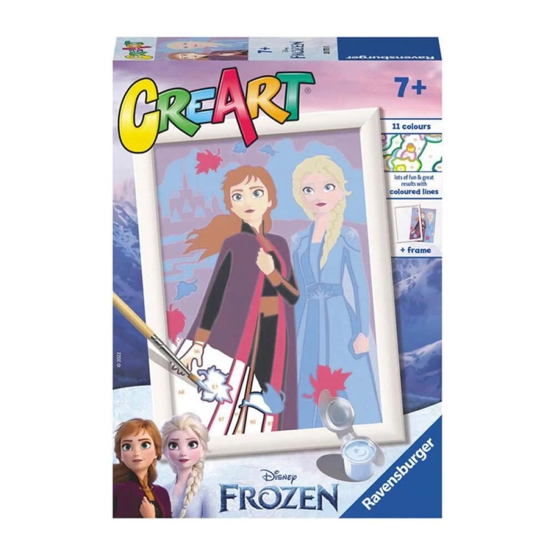 Ravensburger Creart - Soeurs,  La Reine Des Neiges (Disney) 18X13Cm